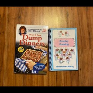 Country Cooking 🥘 Cookbook & Quick & Easy Dump Dinners Cookbook Bundle